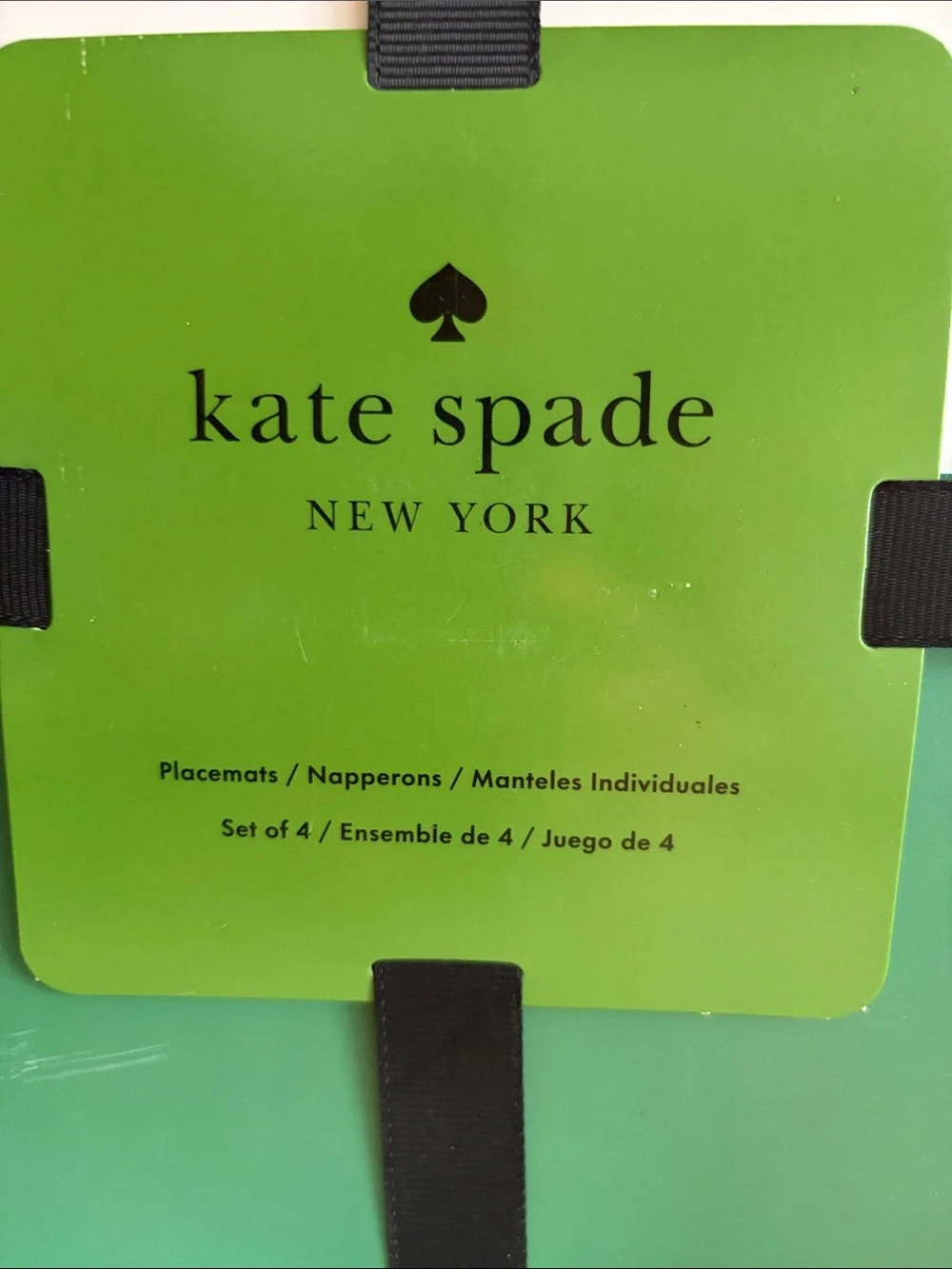 kate spade New York Green 'Cheers Darling' Placemat Set